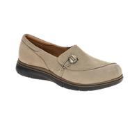 Clarks Certina Ease Schuhe Slipper grau Nubuck für Damen, grau, Größe 38 ½ EU / 5,5 UK