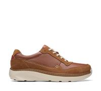 Clarks Herren ChartLite Move Sneaker, Dark Tan Leather, 41 EU