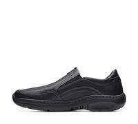 Clarks Clarkspro Step Loafer für Herren, Schwarz Leder, 42.5 EU