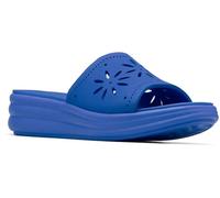 Clarks Cloudsteppers Drift Floral Lightweight Cushion Comfort Slide Sandal, Blau, 9