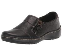 Clarks Damen Cora Harbor Loafer, schwarzes Leder, 39 EU Weit