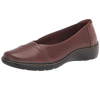 Clarks Cora Iris Ballerinas für Damen, Dark Tan Leder, 39 EU