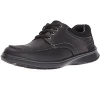 Clarks Cotrell Edge Herren Oxfords, Schwarzes, öliges Leder, 47 EU