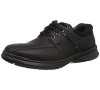 Clarks Herren Cotrell Walk Oxford, Black Oily Lea, 43 EU