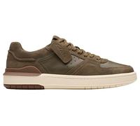 Clarks Courtlite2 Lo Herren-Sneaker, Khaki-Wildleder, 43 EU
