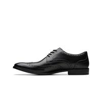 Clarks Homme Brandon Limit, Black Leather, 44.5 EU