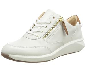 Clarks CraftCup Walk Womens White Leather, 8