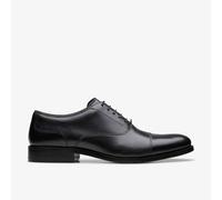 Clarks - CraftJames Cap Black Leather - Schwarz 46