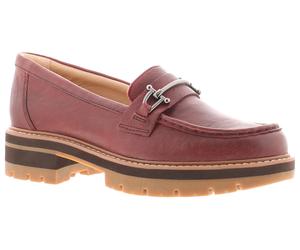 Clarks Damen Absatzschuhe Orianna Bit Leder Slip-On rot EU 38 / UK 5