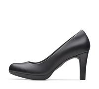 Clarks Damen Adriel Viola Uniform-Schuh, Schwarzes Leder, 37.5 EU