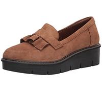 Clarks Damen Airabell Slip Slipper, Dark Khaki Suede, 36 EU