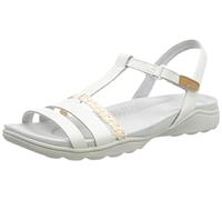 Clarks Damen Amanda Tealite Sport Sandal, White Leather, 37 EU