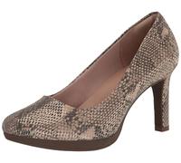Clarks Damen Ambyr Joy Pumps, Beige Metallic Textil, 36 EU