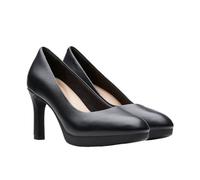Clarks Damen Ambyr2 Braley Pumps, Schwarzes Leder, 39.5 EU