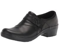 Clarks Originals Damen Slipper Angie Pearl – Schwarz Leder – Größe 38 EU Weit