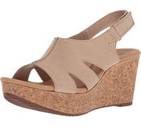 Clarks Damen Annadel Bariاول باووannadel Bariannadel Bari Keilsandale, Sandfarbenes Nubuk, 41 EU Weit