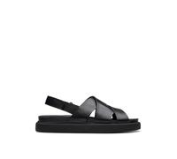 Clarks Damen Aristella Sun Sandale, Black Leather, 39 EU
