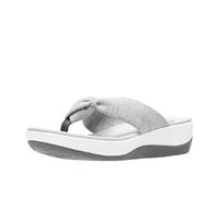 Clarks Damen Arla Glison Flip Flop, Grey Fabric, 42.5 EU