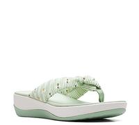 Clarks Damen Arla Glison Flipflop, Pale Green Textile, 43 EU