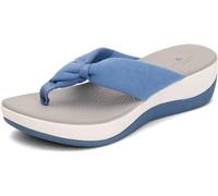 Clarks Damen Arla Glison Plattform, Blue Heather Fabric, 42 EU