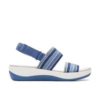 Clarks Damen Arla Spaziergang Flache Sandale, Blau Kombi, 40 EU