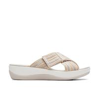 Clarks Damen Arla Wave Schiebe-Sandalen, Beige Combi, 41.5 EU