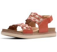 Clarks Damen Arwell Glide Sandale, Orange Combi Leather, 9