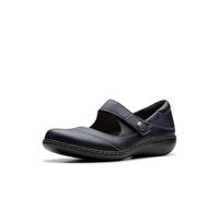 Clarks Damen Ashland Elayne Mary Jane Schuh, Marineblau getrocknet, 38.5 EU Weit