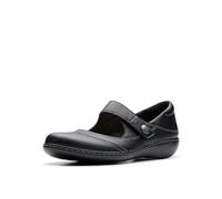 Clarks Damen Ashland Elayne Mary Jane Schuh, Schwarz gewalkt, 39.5 EU Schmal