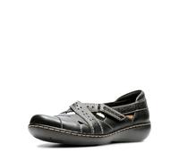Clarks Damen Ashland Spin Q Sneaker, schwarz, 40.5 EU Weit