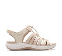 Clarks Damen Athleisure Fisherman Sandalen, Cremefarbenes Textil, 7