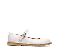 Clarks Damen - Ballerina Desert Jane weiß 36