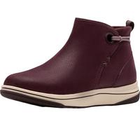 Clarks Damen Breeze Derby CloudSteppers Leichte Stiefeletten, Merlot-Textil, 9