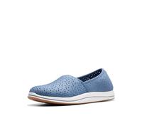 Clarks Damen Breeze Emily Loafer, Blaues Textil, 8