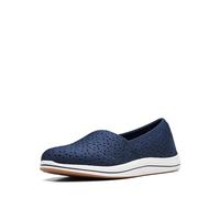 Clarks Damen Breeze Emily Slipper, Marineblau, synthetische Faser, 39 EU Weit