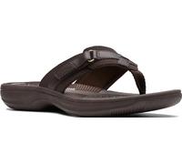 Clarks Damen Breeze Sea, Braun Synthetik/Braune Sohle, 40 EU