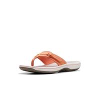 Clarks Damen Breeze Sea Flip-Flop, Tangerine/Pop Synthetic, 11