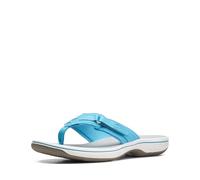 Clarks Damen Breeze Sea Flipflop, Aqua Synthetik, 41.5 EU