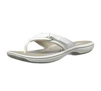 Clarks Damen Breeze Sea Flipflop, New White Synthetic, 41.5 EU