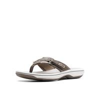 Clarks Damen Breeze Sea Flipflop, Zinn, synthetisch, 42 EU