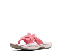 Clarks Damen Brinkley Flora Flip-Flop, Bright Coral Synthetik, 39 EU
