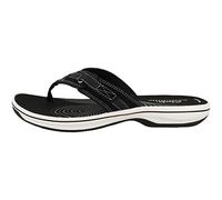 Clarks Damen Brinkley Sea Zehentrenner, Schwarz (Black Synthetic), 41 EU