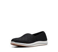 Clarks Damen Brise Emily Slipper, Schwarz Synthetik, 39 EU Weit