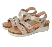Clarks Damen Calenne Clara Keilsandale, Bronze-Metallic-Textil, 41 EU Weit