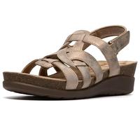 Clarks Damen Calenne Gracie, Bronze-Metallic-Kunststoff, 5