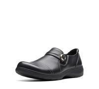 Clarks Damen Carleigh Pearl Slipper, Schwarz Leder, 43 EU Weit