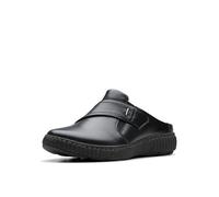 Clarks Damen Caroline Bay Hausschuh, Schwarz Leder, 41.5 EU