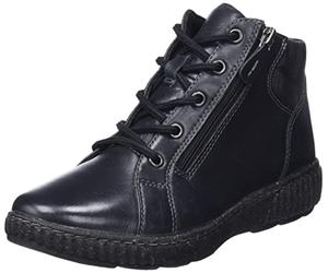 Clarks Damen Caroline Park Fashion Boot, Black Leather, 39.5 EU