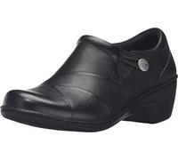 Clarks Damen Channing Ann Slipper, schwarzes Leder, 40 EU