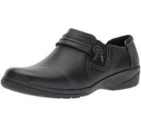 Clarks Damen Cheyn Madi Slipper, Black Tumbled Leather, 41 EU